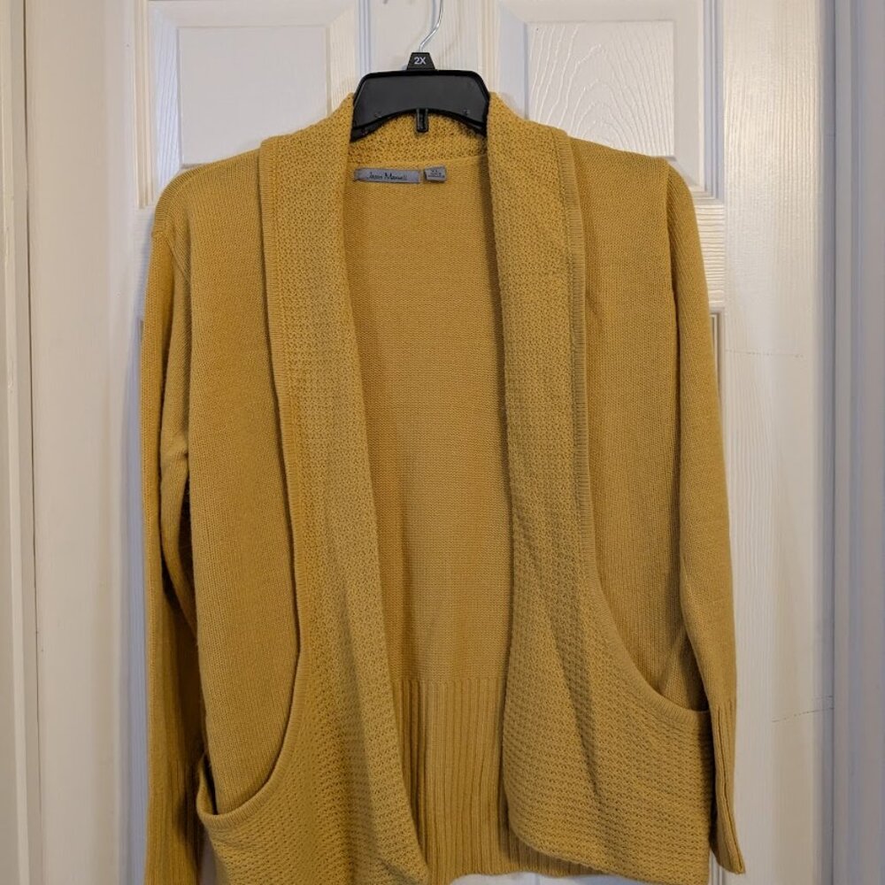 Jason Maxwell Mustard Knit Cardigan
